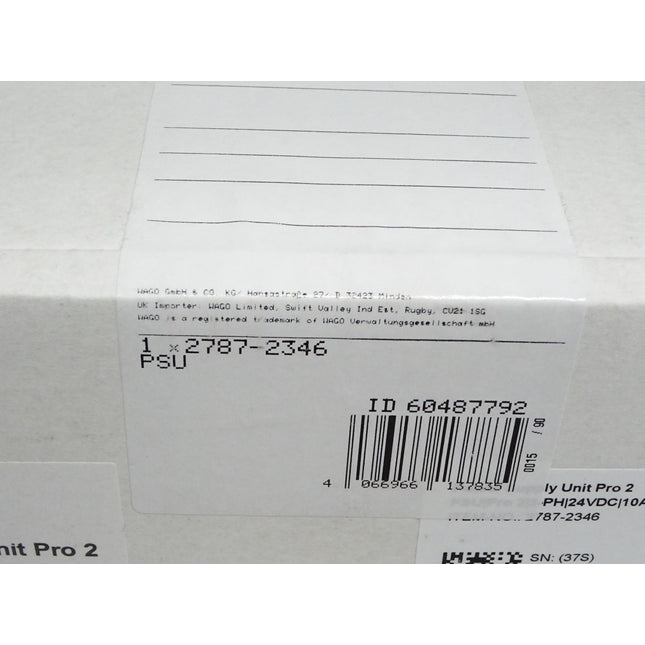 Wago 2787-2346 Power Supply Unit Pro 2 / Neu OVP versiegelt - Maranos.de