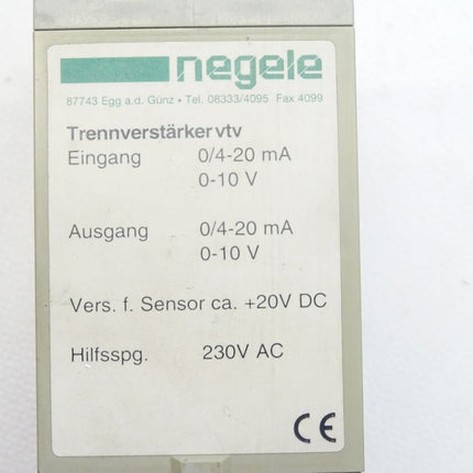 Negele Trennverstärker vtv - Maranos.de