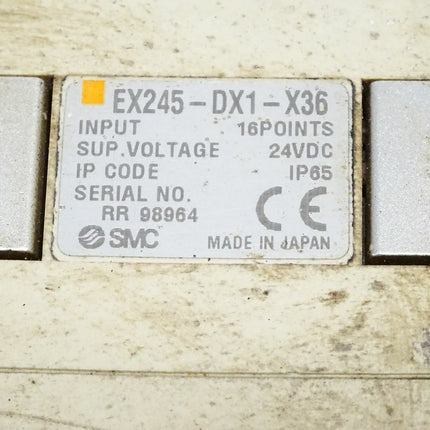 SMC Digital Input Block EX245-DX1-X36 + Bus Modul EX245-SPR1-X165 - Maranos.de