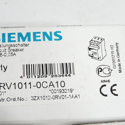 Siemens Leistungsschalter 3RV1011-0CA10 / Neu OVP - Maranos.de