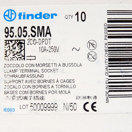 Finder Schraubfassung 95.05.SMA /  Inhalt : 10 Stück / Neu OVP - Maranos.de
