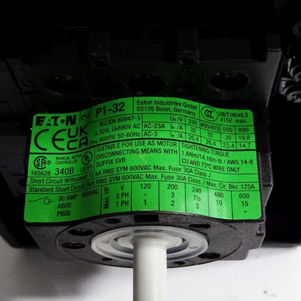 Eaton P1-32 Hauptschalter mit Gehäuse - Maranos.de