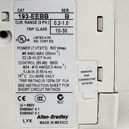 Allen-Bradley 193-EEBB Overload relay - Maranos.de