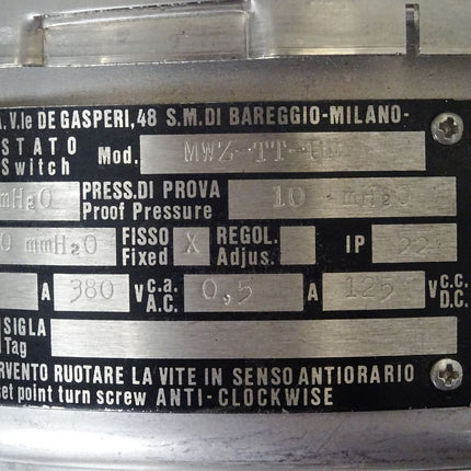 Wika Ettore Cella MWZTTUN Druckschalter 0/4mH2O / Neu - Maranos.de