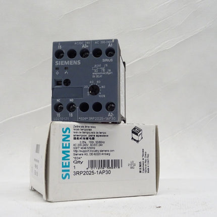Siemens Zeitrelais 3RP2025-1AP30 AC 200-240V AC/DC 24V 3RP2 025-1AP30 / NEU-OVP - Maranos.de