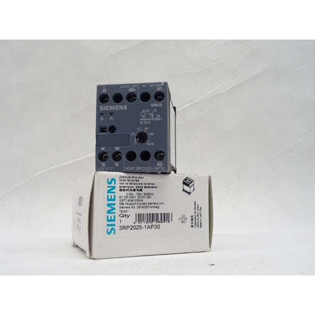 Siemens Zeitrelais 3RP2025-1AP30 AC 200-240V AC/DC 24V 3RP2 025-1AP30 / NEU-OVP - Maranos.de