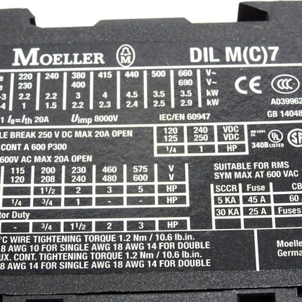 Moeller DILM7-10 Leistungsschütz - Maranos.de