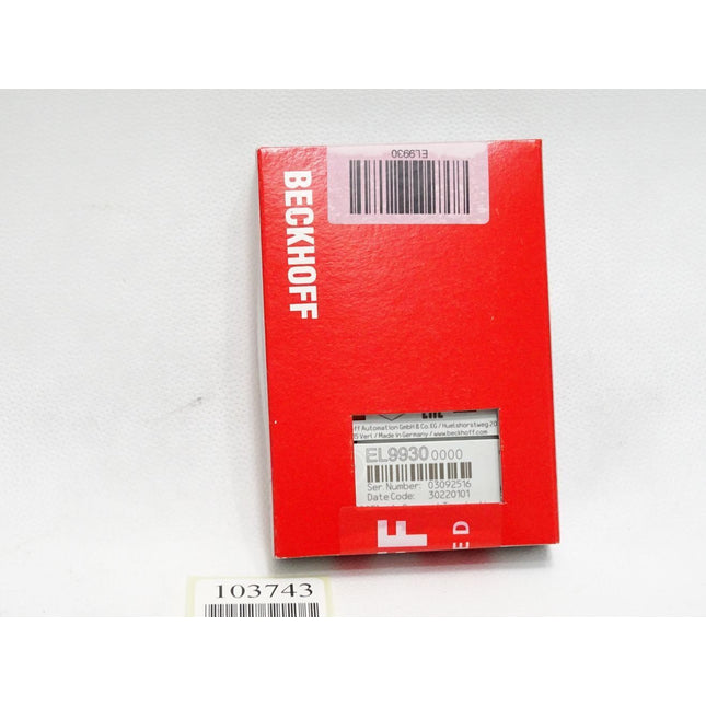 Beckhoff EL9930 PROFIsafe-Segment-Abschlussklemme / Neu OVP versiegelt - Maranos.de