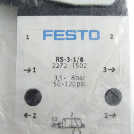 Festo 2272 RS-3-1/8 Rollenhebelventil / Neu OVP - Maranos.de