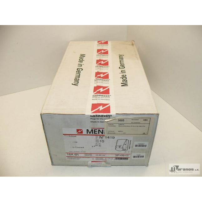 Neu-OVP Mennekes CEE Starkstrom Steckdose 3P 16A 6h Typ: 1419 - Maranos.de