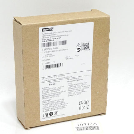 Siemens Thermistor-Motorschutz 3RN2010-1BA30 / Neu OVP - Maranos.de