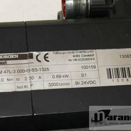 Kollmorgen 6SM 47L-3.000-G-S3-1325 Servo-Motor 3000u/min + Hubachse Modul 142 - Maranos.de