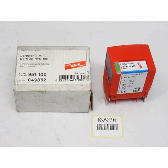 DEHNventil M DV MOD NPE 100 / N-PE-FUNKENSTRECKEN-SCHUTZMODUL / 951100 / Neu OVP - Maranos.de