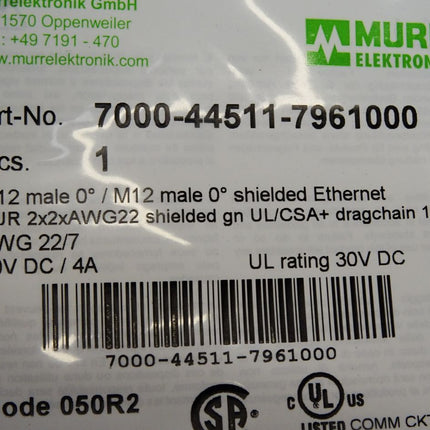 Murr Elektronik Kabel 7000-44511-7961000 / Neu OVP - Maranos.de