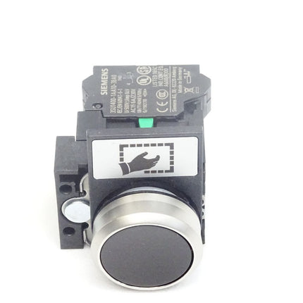 Siemens Drucktaster schwarz + 3SU1400-1AA10-3BA0 / Neuwertig - Maranos.de