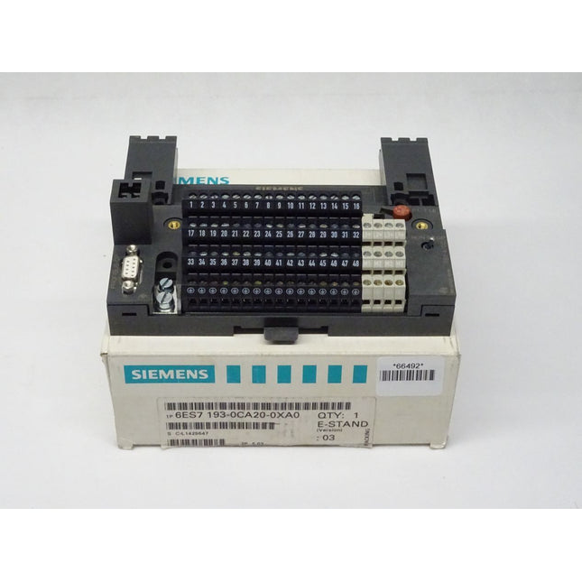 Siemens 6ES7193-0CA20-0XA0 Terminal Block 6ES7 193-0CA20-0XA0 E03 NEU-OVP - Maranos.de