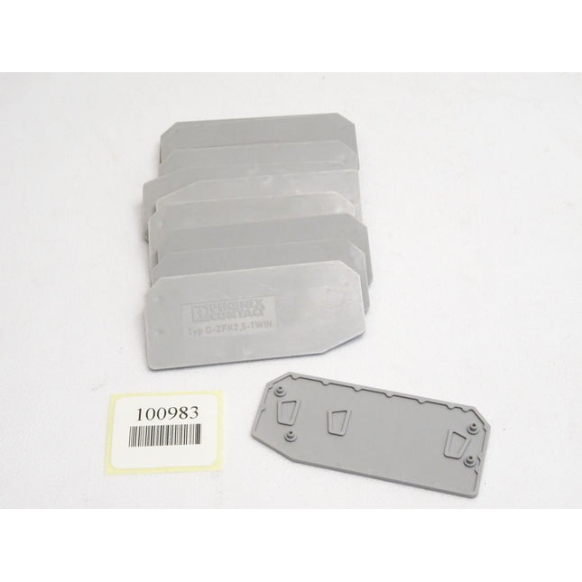 Phoenix Contact 3002801 D-ZFK2,5-TWIN End Platte / Inhalt : 10 Stück / Neu - Maranos.de