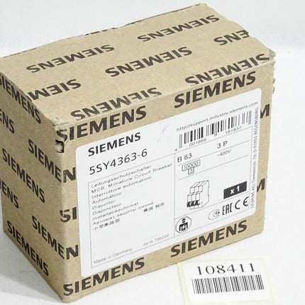 Siemens Leitungsschutzschalter 5SY4363-6 / Neu OVP - Maranos.de