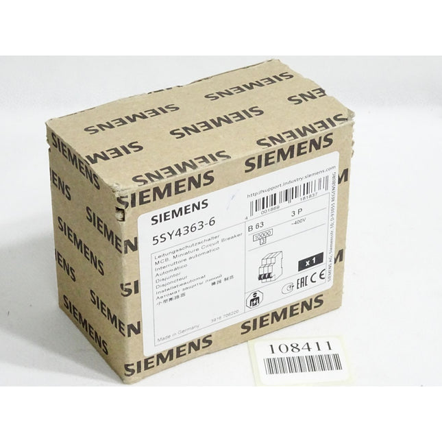 Siemens Leitungsschutzschalter 5SY4363-6 / Neu OVP - Maranos.de