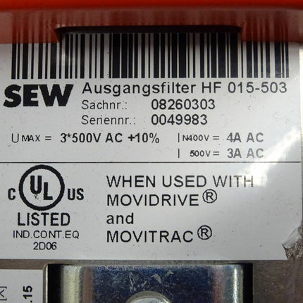SEW MOVIDRIVE® MOVITRAC® Ausgangsfilter HF015-503 / HF 015-503 08260303 guter Zustand - Maranos.de