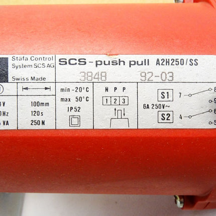 Stäfa Control System SCS SCS-push pull A2H250/SS / Neu OVP - Maranos.de