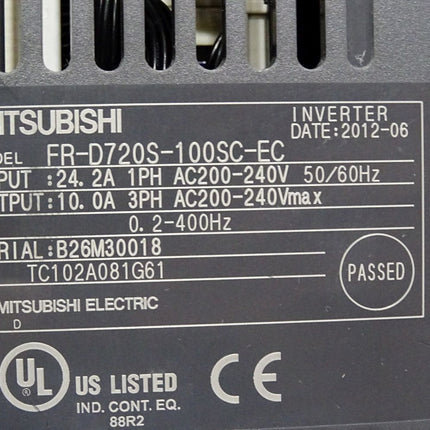 Mitsubishi Umrichter FR-D720S-100SC-EC 2.2kW - Maranos.de