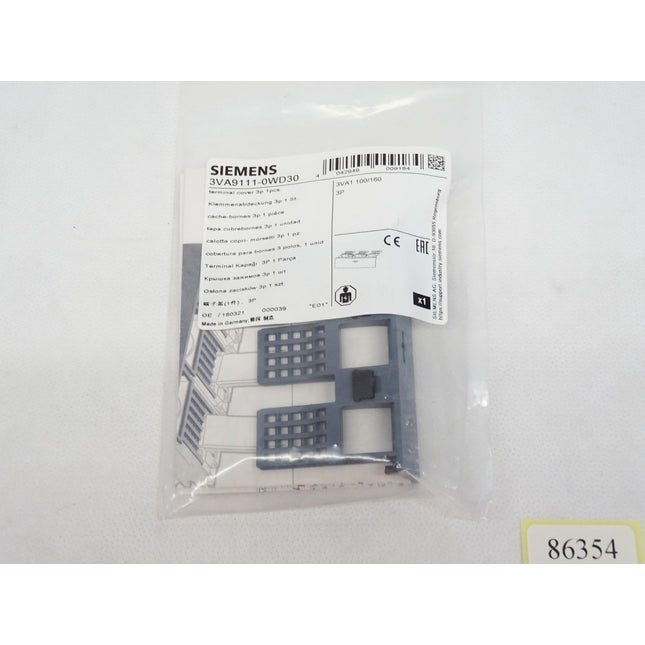 Siemens Klemmenabdeckung 3VA9111-0WD30 / Neu OVP - Maranos.de
