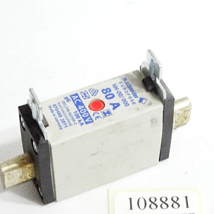 m.schneider Eurofuse NH00 NH-00/000 80A 400VAC gG 100kA - Maranos.de