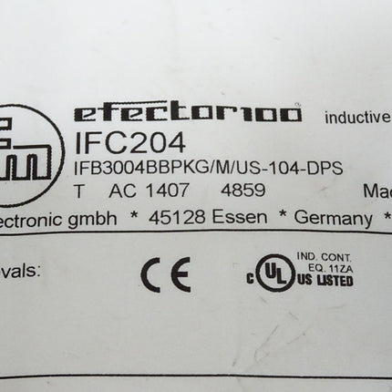 Ifm Electronic Efector100 IFC204 Induktiver Sensor IFB3004BBPKG/US-104 / Neu OVP - Maranos.de
