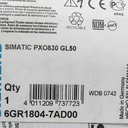 Siemens 6GR1804-7AD00 Gabellichtschranke / Neu OVP - Maranos.de