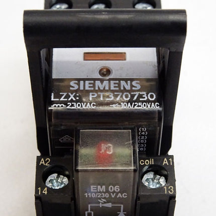 Siemens PT3A5T30 Relais PT370730 mit Sockel PT78730 - Maranos.de
