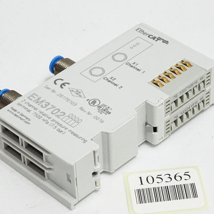 Beckhoff EM3702 0000 EtherCAT-Klemme 2-Kanal-Analog-Eingang Relativdruck - Maranos.de