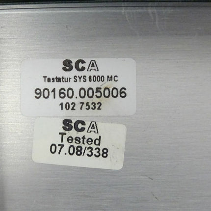 SCA Schucker SYS6000MC Tastatur Panel / 90160.005006 / 1027532 - Maranos.de