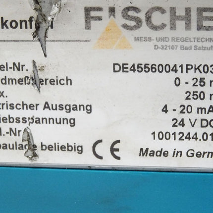 Fischer DE45560041PK03MW Digitaler Differenzdruckschalter DE45 0-25mbar - Maranos.de