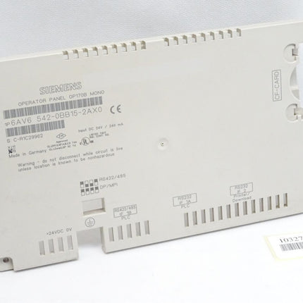 Siemens Backcover Rückschale Panel OP170B Mono 6AV66542-0BB15-2AX0 6AV6 6542-0BB15-2AX0 - Maranos.de