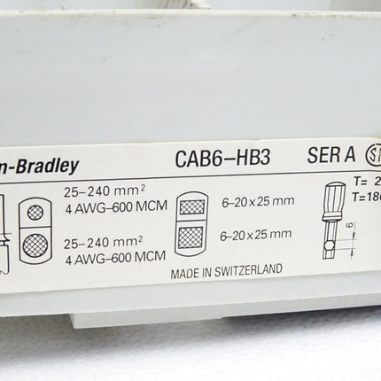 Allen Bradley CAB6-HB3 Terminal Block Rahmenklemmblock - Maranos.de