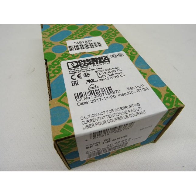 Phoenix Contact SP 4/1-R GNYE 50stk. Stecker Steckelement 3042832 neu-OVP - Maranos.de