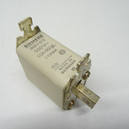 Siemens 2x 3NA1 012 Sicherung 500V / 10A 00/gl 3NA1012 - Maranos.de