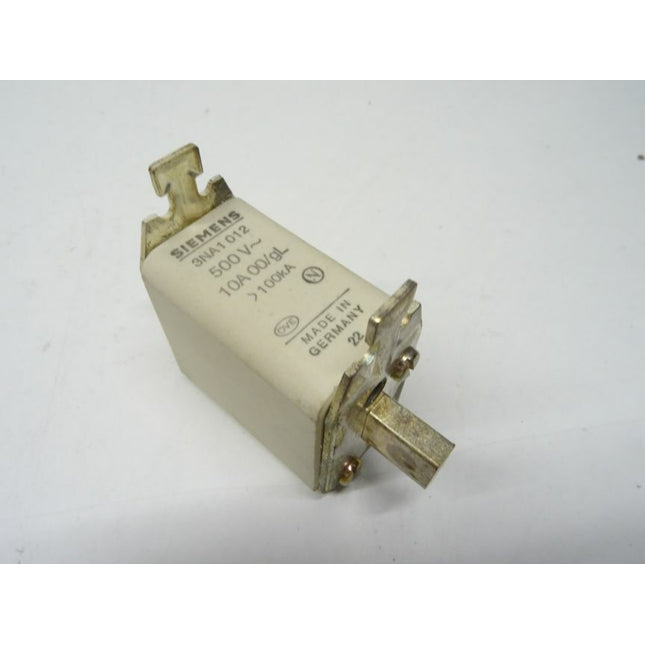 Siemens 2x 3NA1 012 Sicherung 500V / 10A 00/gl 3NA1012 - Maranos.de