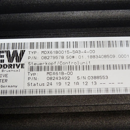 SEW Eurodrive Umrichter 1.5kW MDX61B0015-5A3-4-00 08279578 MDX61B-00 08243492 MDX60A0015-5A3-4-00 08227179 Erneuert - Maranos.de