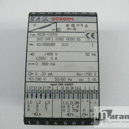 Gossen 4828-E0950 502-34F1 G391 00D0 61 - Maranos.de