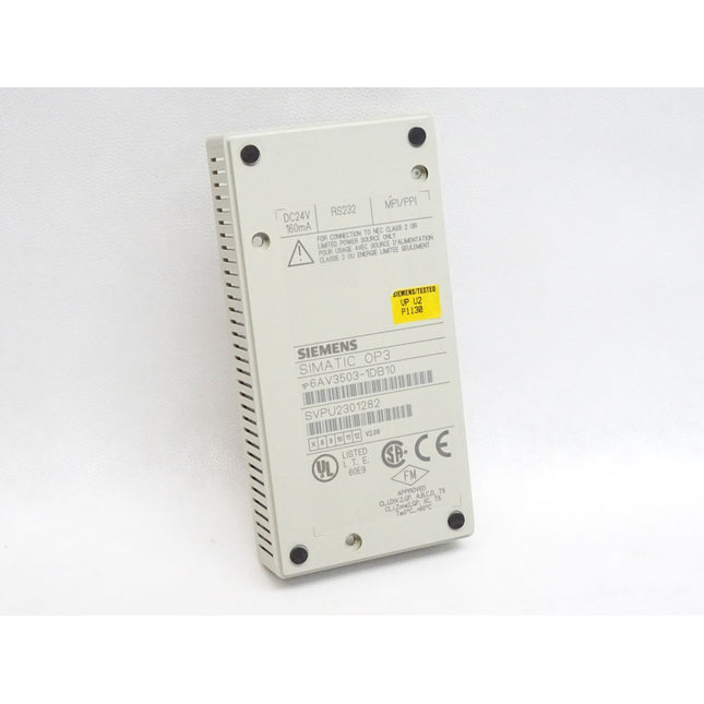 Siemens Backcover Rückschale Panel OP3 6AV3503-1DB10 - Maranos.de