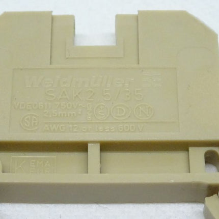 Weidmüller Durchgangsklemme SAK 2.5/35 - Maranos.de
