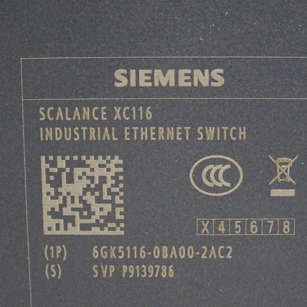 Siemens Scalance XC116 Ethernet Switch 6GK5116-0BA00-2AC2 / Neuwertig - Maranos.de