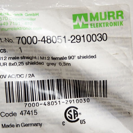 Murr Elektronik Kabel 7000-48051-2910030 / Neu OVP - Maranos.de
