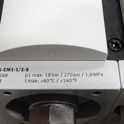 Festo 531030 Wartungseinheit MSB6 660314 541268 MS6-EM1-1/2-S 529607 536835 MS6-LFM-1/2-BRM-DA 660306 / Neu - Maranos.de