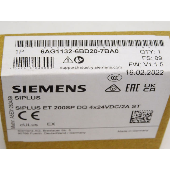 Siemens Siplus ET200SP 6AG1132-6BD20-7BA0 / Neu OVP versiegelt - Maranos.de