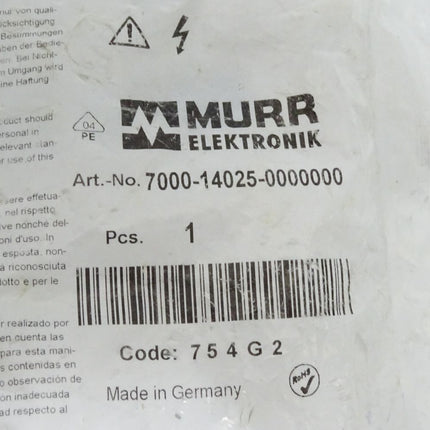 Murr Elektronik Schraubklemmanschluss 7000-14025-0000000 / Neu OVP - Maranos.de
