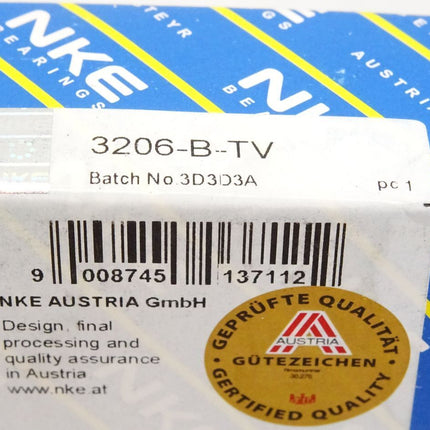 NKE Schrägkugellager 3206-B-TV / Neu OVP - Maranos.de