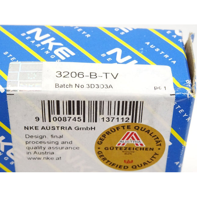 NKE Schrägkugellager 3206-B-TV / Neu OVP - Maranos.de